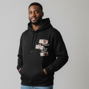 Left Point Mens Not Today Scrooge & Friends Hoodie in Tan Size Med BNWT